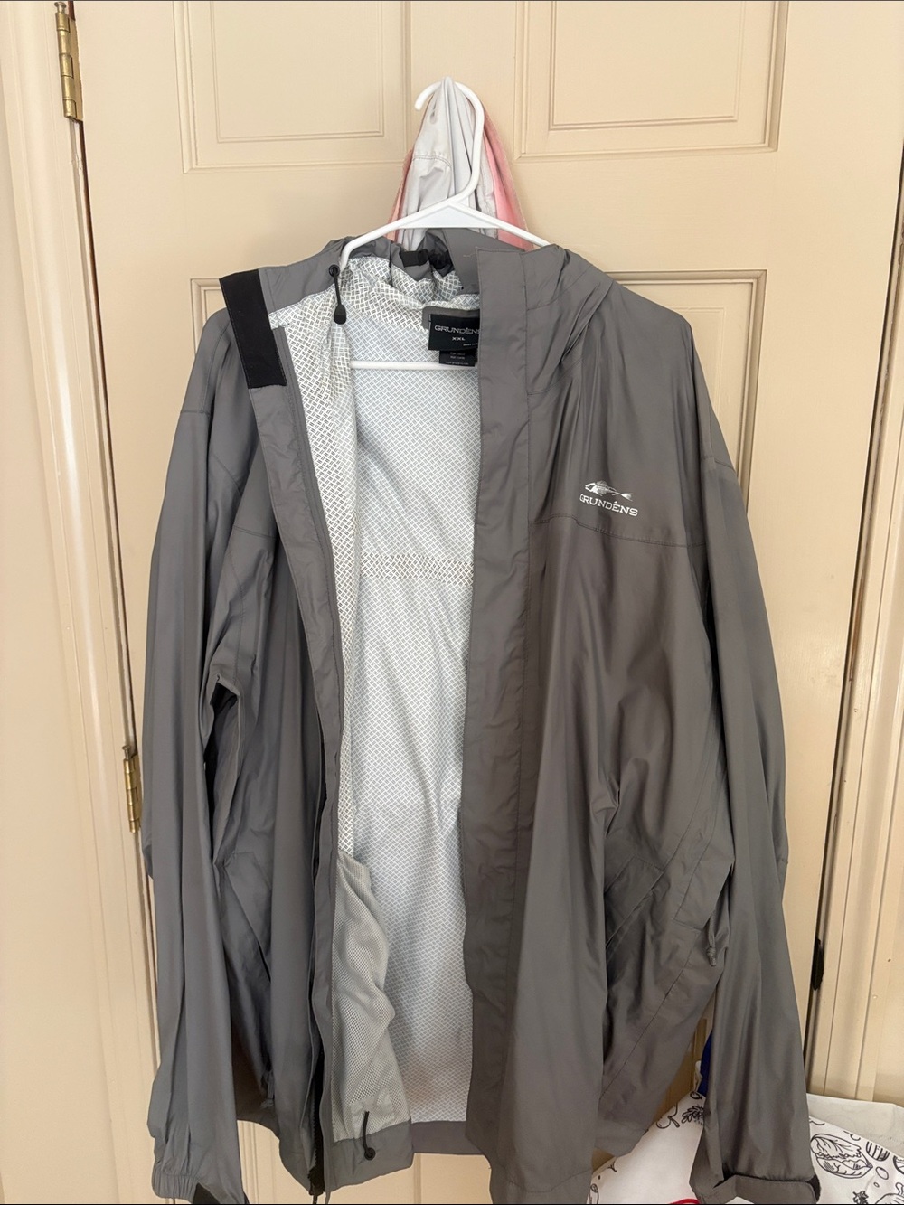 Grundens XXL Men’s Gray Waterproof Hooded Jacket